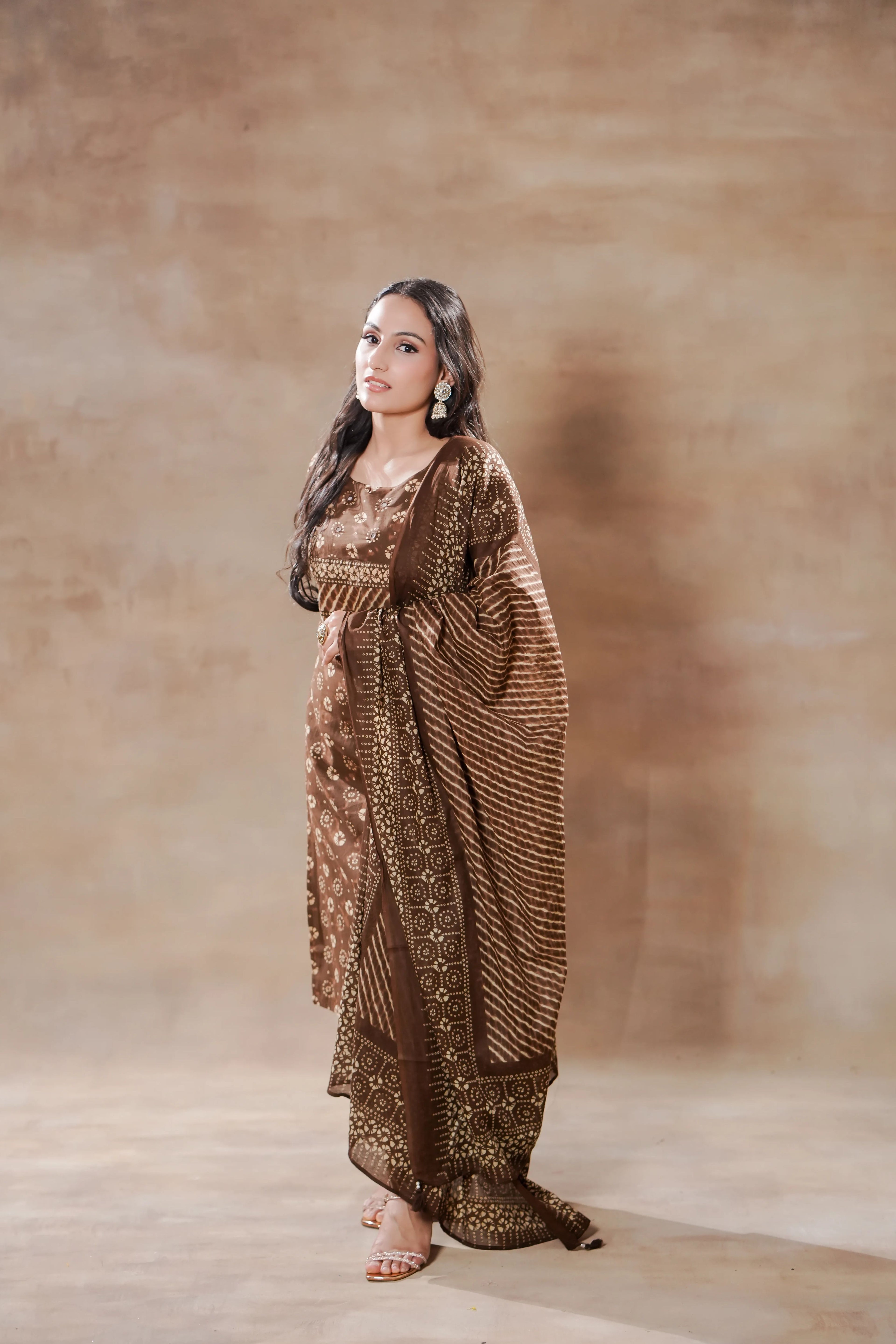 Shuchi Man Jaipur Heritage Cotton Kurta Set featuring traditional embroidered white kurta and matching bottoms on a model.